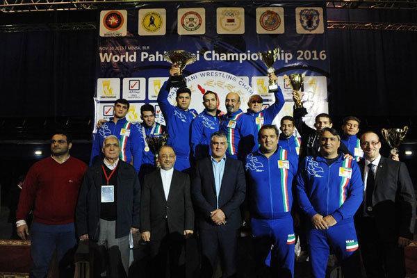 ایران قهرمان رقابت های کشتی پهلوانی دنیا شد
