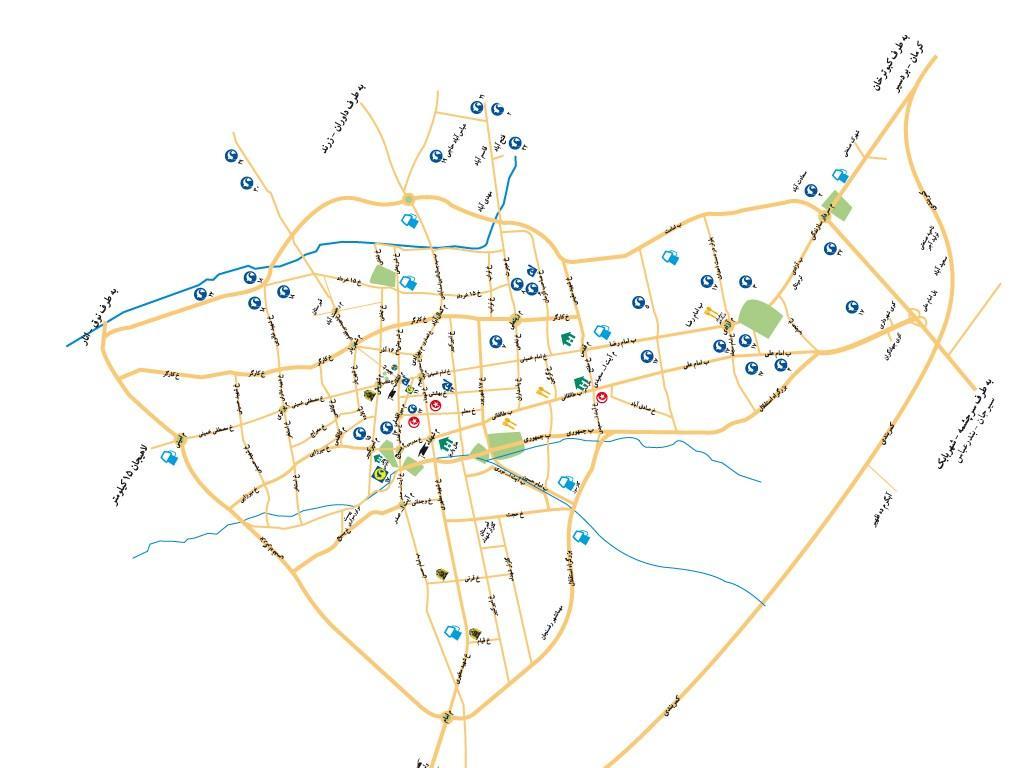 تاریخچه و نقشه جامع شهر رفسنجان در ویکی خبرنگاران