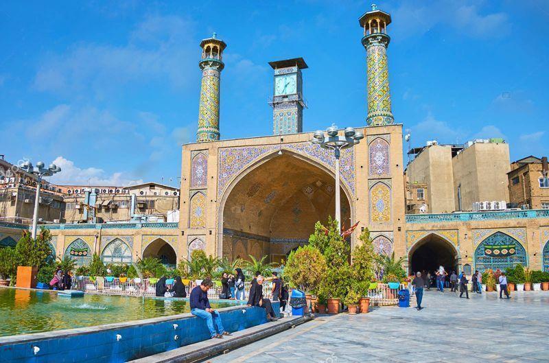 خبرنگاران کاشی کاری مسجد تاریخی امام خمینی(ره) تهران با مستندنگاری تغییر کرد
