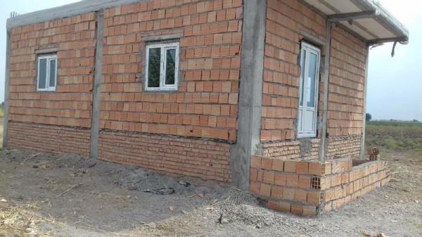 ساخت خانه برای خانواده 4معلول آق قلایی در مرحله نازک کاری است