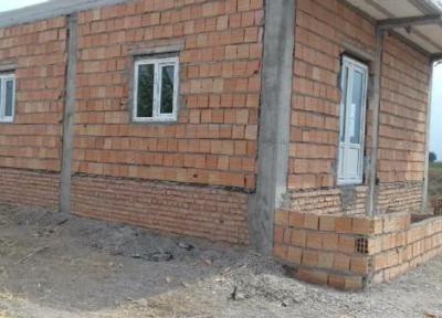 ساخت خانه برای خانواده 4معلول آق قلایی در مرحله نازک کاری است