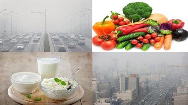 تغذیه مناسب در هنگام آلودگی هوا چیست؟